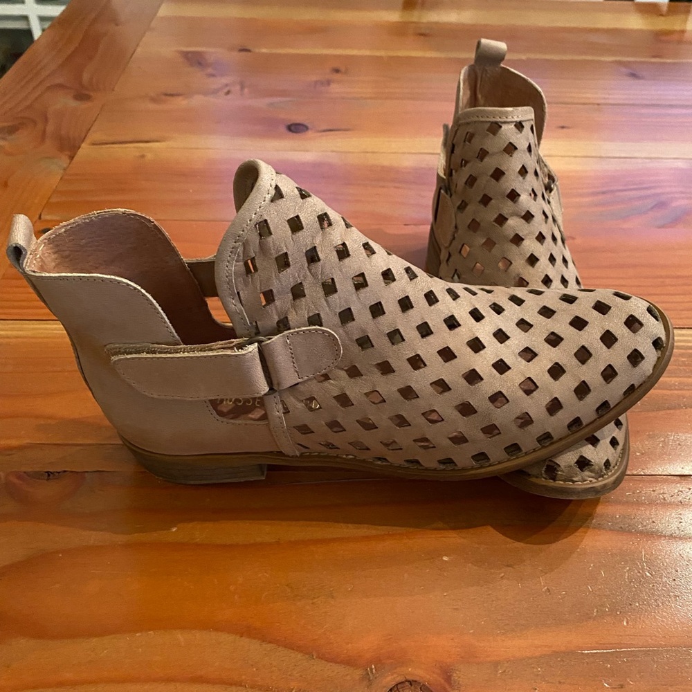 Taupe booties